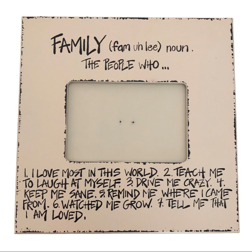 Family Picture Frame (never used)